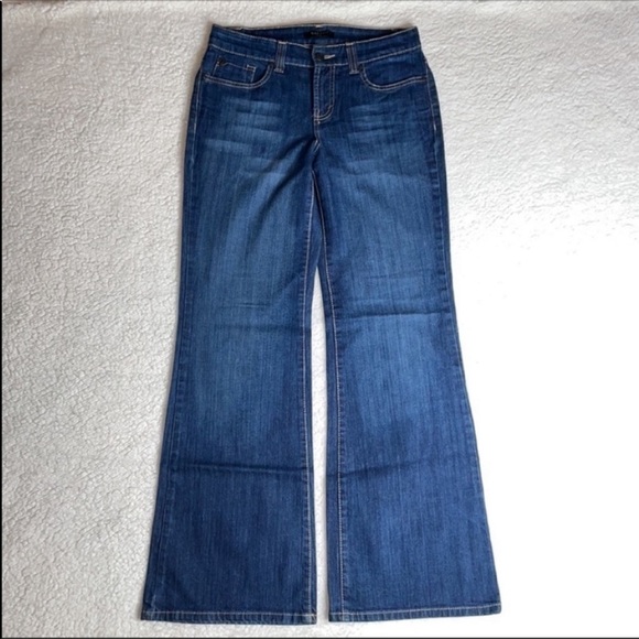 Nine West Jeans Size 4 Denim Flare wide leg Size 4 / 26 - Picture 8 of 9